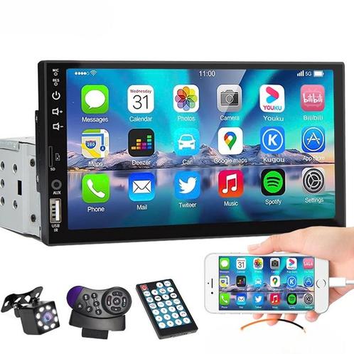Autoradio 1 Din Mp5 Speler Touchscreen - Carplay, Auto diversen, Autoradio's, Nieuw, Verzenden
