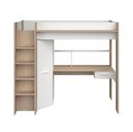 Hoogslaper Mike - Leen Bakker, Kinderen en Baby's, Kinderkamer | Stapelbedden en Hoogslapers, Ophalen, Gebruikt, Hoogslaper