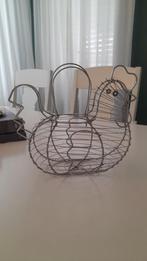 eiermandje kip draadmandje landelijk, Ophalen of Verzenden, Gebruikt