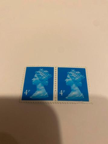 Postzegels Koningin Elizabeth II 4p beschikbaar voor biedingen