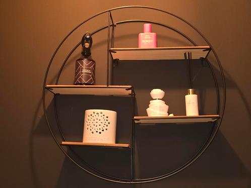 Ronde Wandplank met Houten Planken, Huis en Inrichting, Woonaccessoires | Wandplanken en Boekenplanken, Nieuw, Ophalen of Verzenden