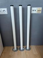 Witte tafelpoten 70cm, Tafelpoot, 50 tot 100 cm, Rond, Zo goed als nieuw