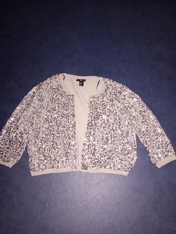 Mooi kort beige vestje mt L  beschikbaar voor biedingen