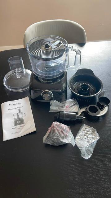 TurboTronic Foodprocessor Keukenmachine 1.2 Liter Zwart beschikbaar voor biedingen