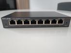 TP-Link TL-SG108E 8-Poorts Gigabit Switch, Ophalen of Verzenden, Gebruikt