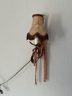 Vintage Wandlamp met Stoffen Kap, Ophalen, Gebruikt, Stof