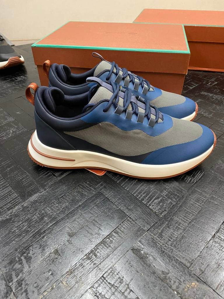 Loro Piana Week End Walk - Blauw/Zwart - Maat 39-46, Ophalen of Verzenden, Blauw, Sneakers of Gympen