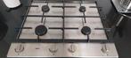 ATAG Inbouw Gaskookplaat RVS- 4 Zones., Gebruikt, Inbouw, Gas, 4 kookzones