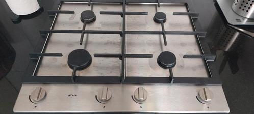 ATAG Inbouw Gaskookplaat RVS- 4 Zones., Witgoed en Apparatuur, Kookplaten, Gebruikt, Inbouw, Gas, 4 kookzones, Ophalen of Verzenden