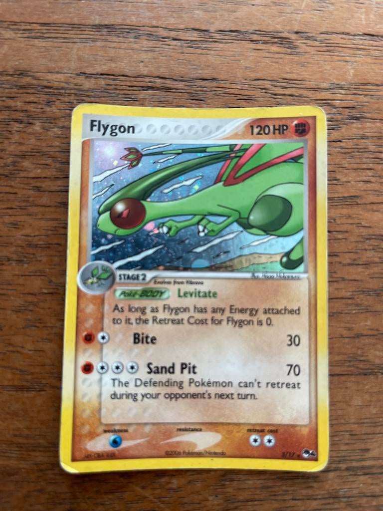 Flygon Pokemon Kaart - Gebruikt, Ophalen of Verzenden, Gebruikt, Losse kaart