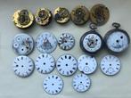 Spillegang zakhorloge uurwerk/kast/wijzerplaten, Ophalen of Verzenden, Zilver, Polshorloge, Overige merken