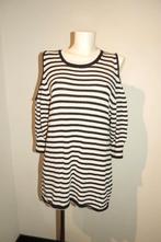 Elisabetta Franchi gestreept tuniek open schouders IT 46, Kleding | Dames, Maat 38/40 (M), Overige kleuren, Zo goed als nieuw