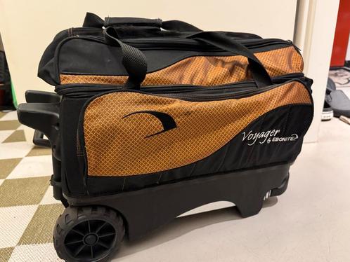 Ebonite Voyager bowlingtas voor 2 ballen, Sport en Fitness, Bowlen, Zo goed als nieuw, Ophalen