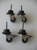 4 Zwenkwielen/Transportwielen 5 x 20 met 4,7 cm., Doe-het-zelf en Verbouw, Zwenkwielen, Ophalen of Verzenden, Gebruikt