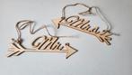 Bruiloft hangers bordjes mr & mrs, Ophalen of Verzenden, Zo goed als nieuw, Versiering, Geboorte of Huwelijk