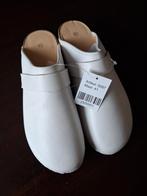 Witte lederen Instappers  klompen- Maat 41, Kleding | Dames, Schoenen, Nieuw, Ophalen of Verzenden, Onbekend, Wit