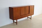 vintage highboard | wandkast | E.W. Bach | Deens, Glas, Gebruikt, Ophalen of Verzenden, Met deur(en)