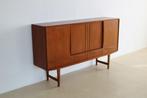 vintage highboard | wandkast | E.W. Bach | Deens, Ophalen of Verzenden, Gebruikt, Glas, Met deur(en)