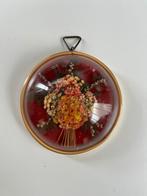 Vintage lijstje met droogbloemen, Ophalen, Gebruikt, Hout, Minder dan 50 cm
