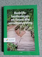 Bedrijfsbeslissingen en financiële verantwoording, Nieuw, Noordhoff Uitgevers, Beta, HBO