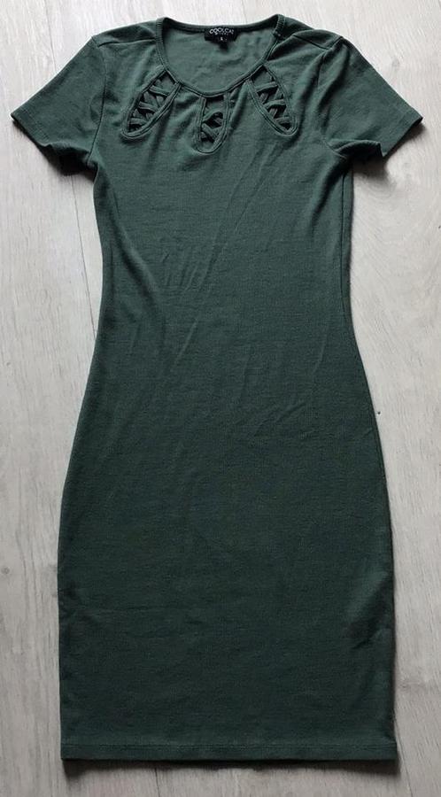 Groene jurk Coolcat maat S, Kleding | Dames, Jurken, Zo goed als nieuw, Maat 36 (S), Groen, Boven de knie, Ophalen of Verzenden