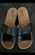 Clogs Helvesko , met klittenband , zacht leer maat 41, Helvesko, Zwart, Overige typen, Ophalen of Verzenden