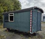 Mooie grote schaftkeet/schaftwagen/werkplek/tinyhouse, Doe-het-zelf en Verbouw, Bouwketen en Schaftketen, Ophalen, Gebruikt