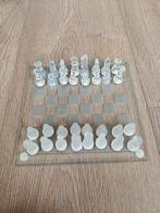 Schaakspel van glas, Hobby en Vrije tijd, Gezelschapsspellen | Bordspellen, Ophalen of Verzenden, Zo goed als nieuw