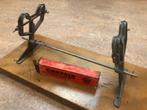 Antieke Schaatsen Slijptafel Rappold met Slijpsteen Dubbel F, Ophalen of Verzenden