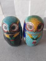 Cloisonne Uilen doosjes SET, Ophalen of Verzenden