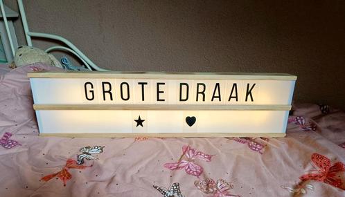 Lightbox, hout, Huis en Inrichting, Woonaccessoires | Overige, Zo goed als nieuw, Ophalen