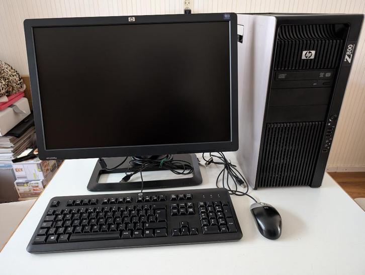 HP Z800 Workstation, Computers en Software, Desktop Pc's, Gebruikt, 2 tot 3 Ghz, HDD, SSD, 64 GB of meer, Met videokaart, Ophalen
