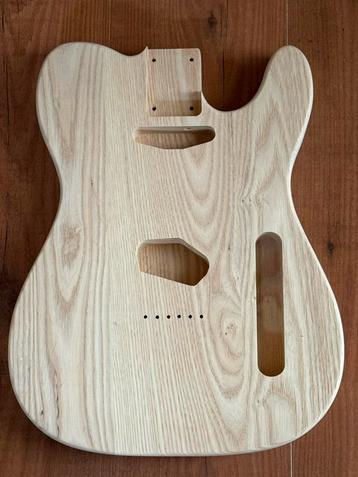 Telecaster body” Unfinished Essen “ 2 delig nieuw Olive beschikbaar voor biedingen