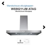 Nieuwe ATAG Wandschouw Afzuigkap WS90211JM, Nieuw, Motor, Ophalen of Verzenden
