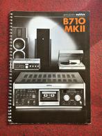 Handleiding ReVox  B710 MKII, Audio, Tv en Foto, Ophalen of Verzenden, Overige merken
