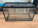Terrarium 63x30x35 voor spin/amfibie/reptiel, Ophalen, Gebruikt, Terrarium of Paludarium