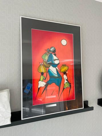 KIWANUKA Origineel Batik Schilderij Kenia beschikbaar voor biedingen