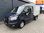Ford Transit 350 2.0 TDCI DC 7 Persoons Pick-up RWD Airco!, Stof, 4 cilinders, 129 pk, 7 stoelen