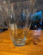Grote Vintage Zakdoekenvaas, h.25 cm diam 16 cm ,Kristalglas, Antiek en Kunst, Antiek | Glas en Kristal, Ophalen of Verzenden