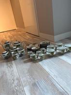 Japans servies uit 1950, Vintage Servies met Bamboe Motief, Huis en Inrichting, Keuken | Servies, Gebruikt, Ophalen of Verzenden