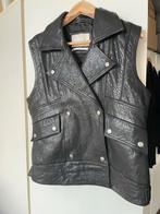 Yaya Leren Bodywarmer Maat 38, Ophalen of Verzenden, Zo goed als nieuw, Maat 38/40 (M), Zwart