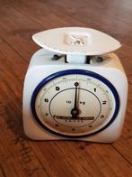 Oude weegschaal krups met blauw randje jaren 50, Ophalen of Verzenden