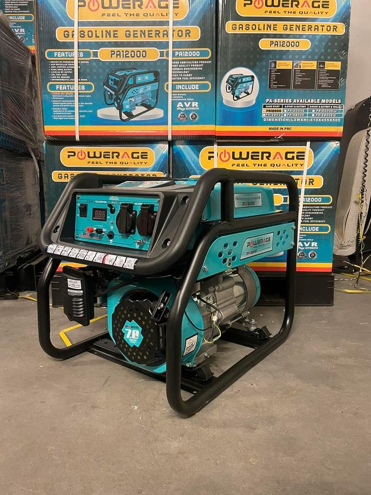 Generator | Aggregraat | Professioneel | Nieuw | Generatoren, Doe-het-zelf en Verbouw, Aggregaten, Zo goed als nieuw, Benzine