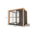 Aluminium Volière Alfred model 2, Ophalen of Verzenden, Nieuw, Aluminium, Volière