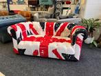 Union Jack 2 Zits Bank Chesterfield Look met Engelse vlag, Huis en Inrichting, Banken | Bankstellen, Ophalen, Gebruikt, Chesterfield