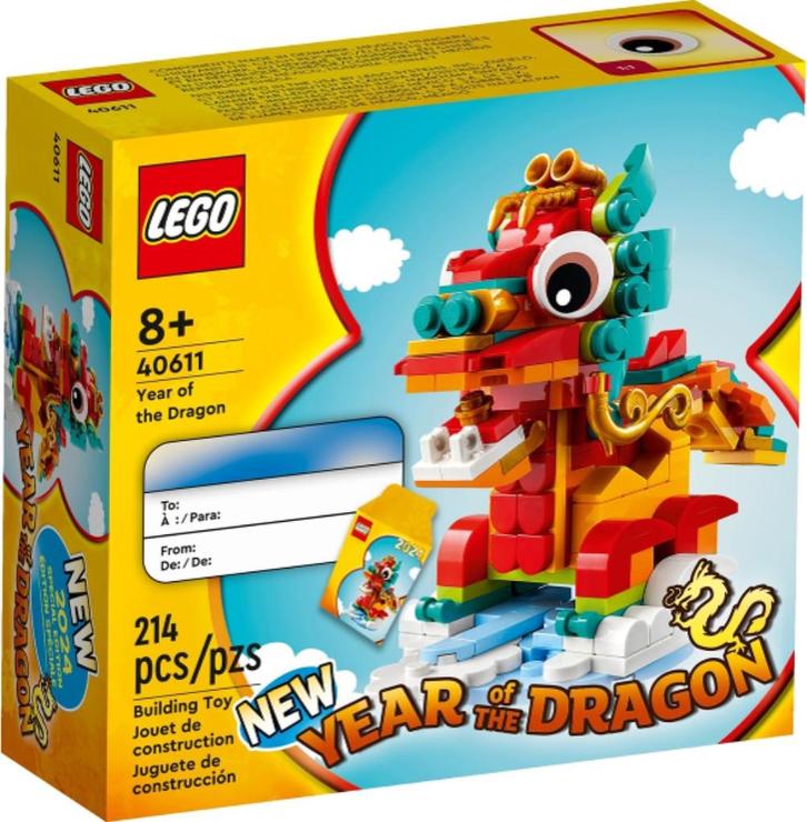 Lego Holiday & Event Chinese New Year Model Creature 40611 Y, Kinderen en Baby's, Speelgoed | Duplo en Lego, Nieuw, Lego, Complete set