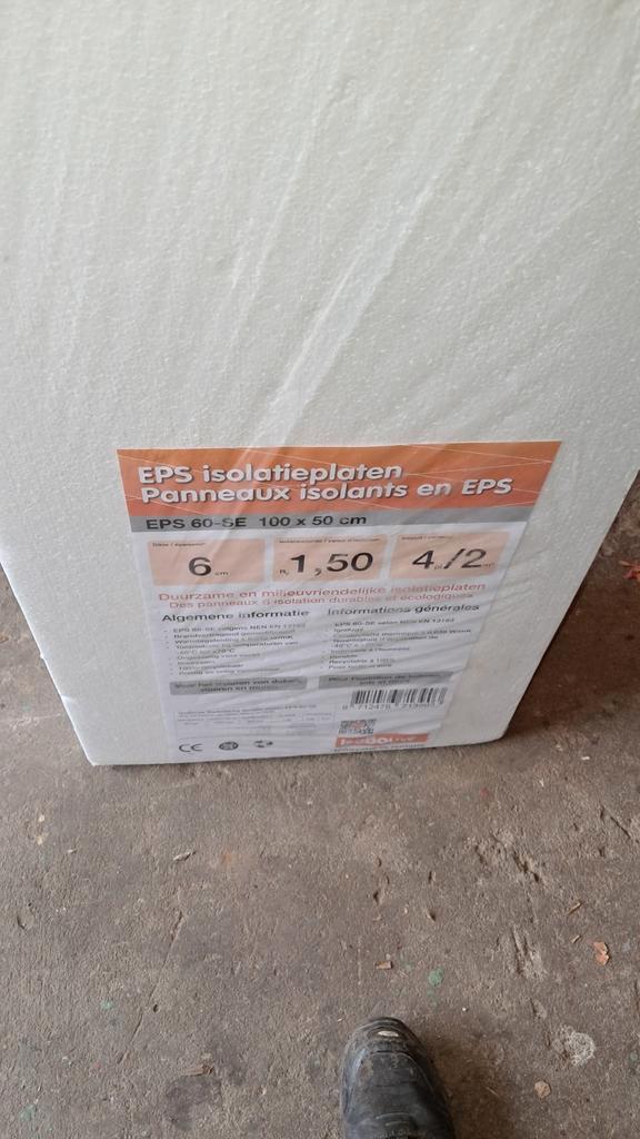 EPS Isolatieplaten 100x50cm, Doe-het-zelf en Verbouw, Isolatie en Afdichting, Nieuw, Vloerisolatie, Muurisolatie, Dakisolatie