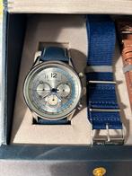 Massimo Dutti horloge chronograaf, met doos/2 nieuwe bandjes, Sieraden, Tassen en Uiterlijk, Horloges | Heren, Ophalen of Verzenden