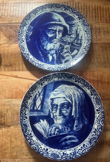 delfts blauw wand bord wandbord Boch Freres La Louviere beschikbaar voor biedingen