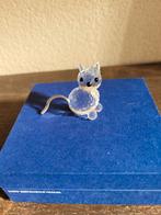 Swarovski Mini Kat Kristallen Beeldje, Verzamelen, Swarovski, Ophalen of Verzenden, Zo goed als nieuw, Figuurtje